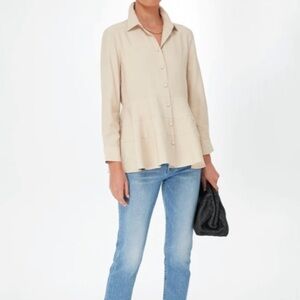 Pomander Place Ashlen Blouse tan Tuckernuck